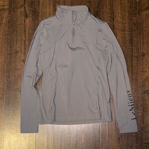 LeMieux Gray Long Sleeve Quarter Zip